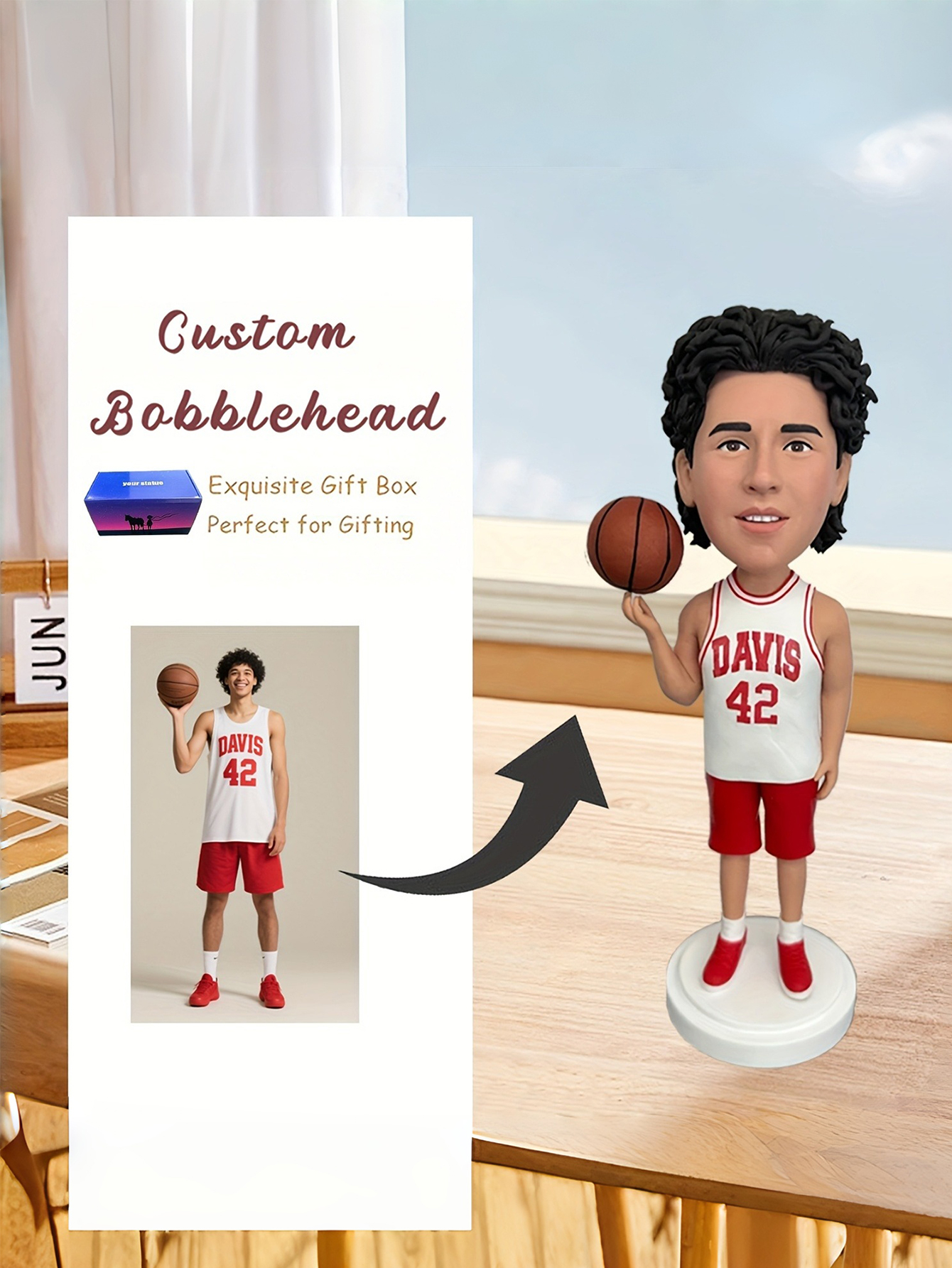 Customized personalized cartoon bobblehead dolls, clay figurines